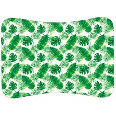 Tropical Leaf Pattern Velour Seat Head Rest Cushion by Dutashop