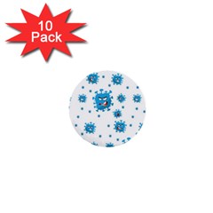 Illustrations Virus Corona Covid Infection 1  Mini Buttons (10 Pack)  by Dutashop