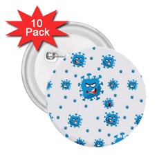 Illustrations Virus Corona Covid Infection 2 25  Buttons (10 Pack)  by Dutashop