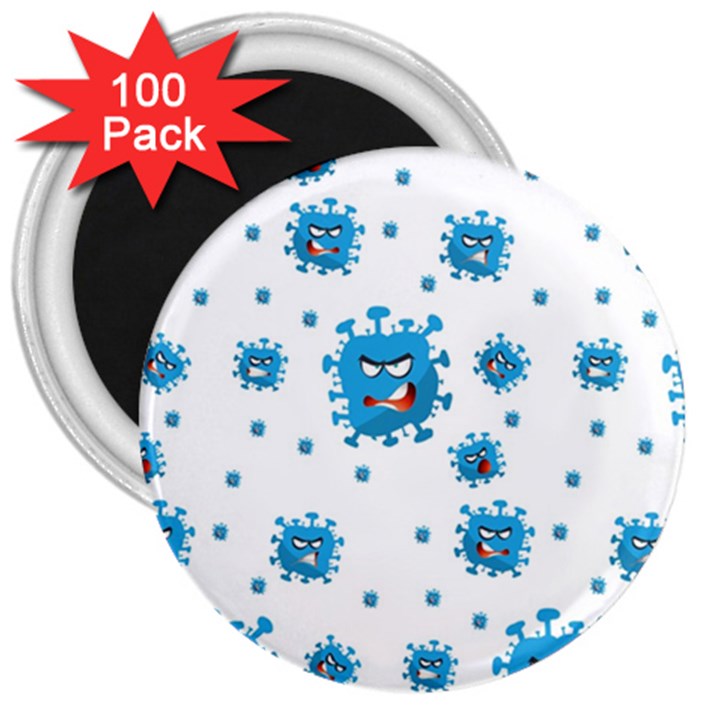 Illustrations Virus Corona Covid Infection 3  Magnets (100 pack)