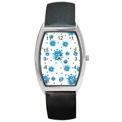 Illustrations Virus Corona Covid Infection Barrel Style Metal Watch by Dutashop