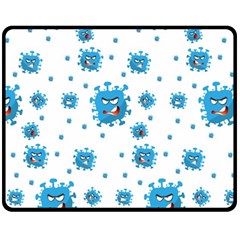 Illustrations Virus Corona Covid Infection Fleece Blanket (medium)  by Dutashop