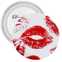 Red Lipsticks Lips Make Up Makeup 3  Buttons by Dutashop