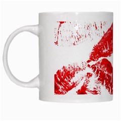 Red Lipsticks Lips Make Up Makeup White Mugs by Dutashop