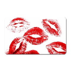 Red Lipsticks Lips Make Up Makeup Magnet (rectangular) by Dutashop