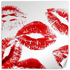 Red Lipsticks Lips Make Up Makeup Canvas 16  X 16  by Dutashop