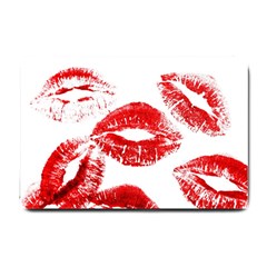 Red Lipsticks Lips Make Up Makeup Small Doormat  by Dutashop