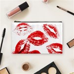 Red Lipsticks Lips Make Up Makeup Cosmetic Bag (Medium) Front