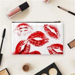 Red Lipsticks Lips Make Up Makeup Cosmetic Bag (Medium) Back