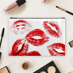 Red Lipsticks Lips Make Up Makeup Cosmetic Bag (large) by Dutashop