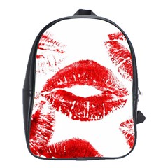 Red Lipsticks Lips Make Up Makeup School Bag (large) by Dutashop