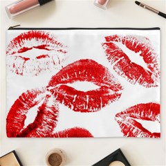 Red Lipsticks Lips Make Up Makeup Cosmetic Bag (xxxl) by Dutashop