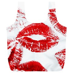 Red Lipsticks Lips Make Up Makeup Full Print Recycle Bag (xl) by Dutashop