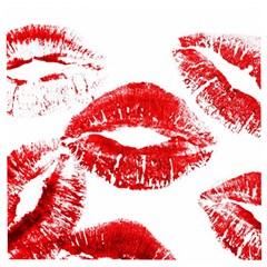 Red Lipsticks Lips Make Up Makeup Wooden Puzzle Square