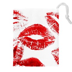 Red Lipsticks Lips Make Up Makeup Drawstring Pouch (4xl) by Dutashop