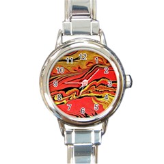 Warrior s Spirit  Round Italian Charm Watch by BrenZenCreations