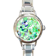 Summer Sequins Round Italian Charm Watch by essentialimage