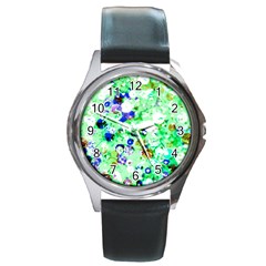 Summer Sequins Round Metal Watch by essentialimage