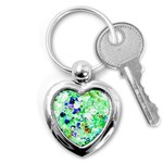 Summer Sequins Key Chain (Heart) Front