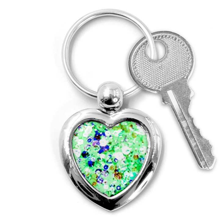 Summer Sequins Key Chain (Heart)