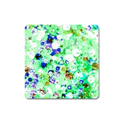 Summer Sequins Square Magnet by essentialimage