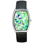 Summer Sequins Barrel Style Metal Watch Front