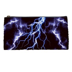 Blue Thunder at night, Colorful Lightning graphic Pencil Case