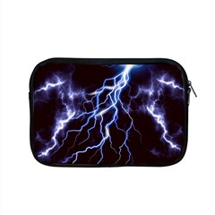 Blue Thunder at night, Colorful Lightning graphic Apple MacBook Pro 15  Zipper Case