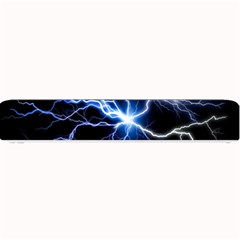 Blue Electric Thunder Storm, Colorful Lightning Graphic Small Bar Mats by picsaspassion