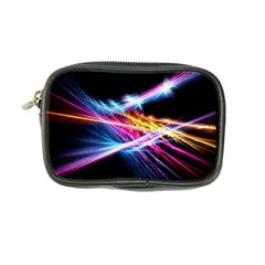 Colorful Neon Light Rays, Rainbow Colors Graphic Art Coin Purse by picsaspassion