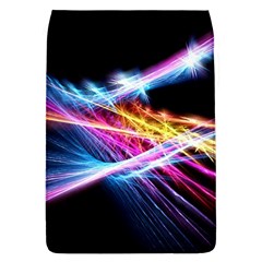 Colorful Neon Light Rays, Rainbow Colors Graphic Art Removable Flap Cover (l) by picsaspassion