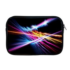 Colorful Neon Light Rays, Rainbow Colors Graphic Art Apple Macbook Pro 17  Zipper Case by picsaspassion