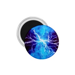 Blue Lightning Thunder At Night, Graphic Art 3 1 75  Magnets by picsaspassion