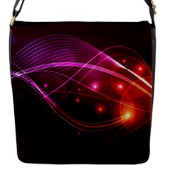 Colorful Arcs In Neon Light, Graphic Art Flap Closure Messenger Bag (s) by picsaspassion