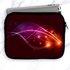 Colorful Arcs In Neon Light, Graphic Art Apple Ipad 2/3/4 Zipper Cases by picsaspassion