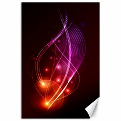  Colorful Arcs In Neon Light, Modern Graphic Art Canvas 24  X 36  by picsaspassion