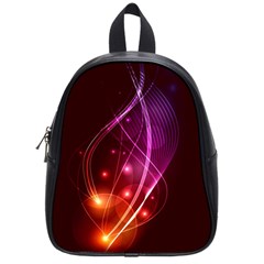  Colorful Arcs In Neon Light, Modern Graphic Art School Bag (small) by picsaspassion