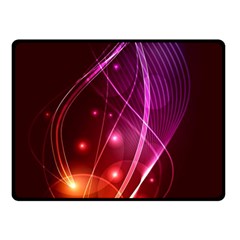  Colorful Arcs In Neon Light, Modern Graphic Art Fleece Blanket (small)