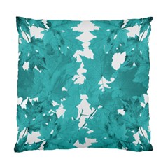 Blue Autumn Maple leaves collage, graphic design Standard Cushion Case (One Side)