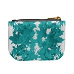 Blue Autumn Maple leaves collage, graphic design Mini Coin Purse Back