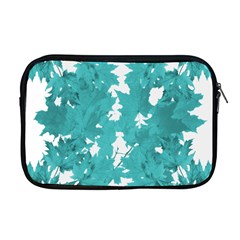 Blue Autumn Maple leaves collage, graphic design Apple MacBook Pro 17  Zipper Case