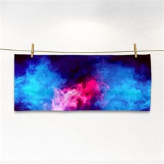 Colorful Pink And Blue Disco Smoke - Mist, Digital Art Hand Towel by picsaspassion