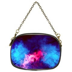 Colorful Pink And Blue Disco Smoke - Mist, Digital Art Chain Purse (one Side) by picsaspassion