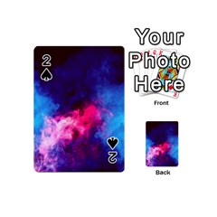 Colorful Pink And Blue Disco Smoke - Mist, Digital Art Playing Cards 54 Designs (mini)