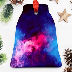 Colorful Pink And Blue Disco Smoke - Mist, Digital Art Bell Ornament (two Sides)