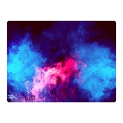 Colorful Pink And Blue Disco Smoke - Mist, Digital Art Double Sided Flano Blanket (mini)  by picsaspassion