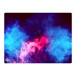 Colorful Pink and Blue Disco smoke - mist, digital art Double Sided Flano Blanket (Mini)  35 x27  Blanket Back