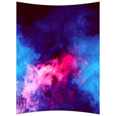 Colorful Pink And Blue Disco Smoke - Mist, Digital Art Back Support Cushion by picsaspassion