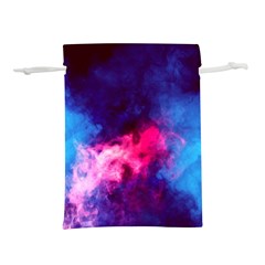 Colorful Pink And Blue Disco Smoke - Mist, Digital Art Lightweight Drawstring Pouch (l) by picsaspassion