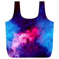 Colorful Pink And Blue Disco Smoke - Mist, Digital Art Full Print Recycle Bag (xxl) by picsaspassion